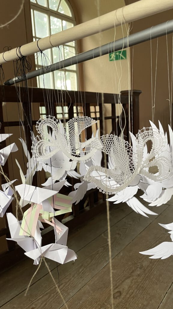 Doves waiting to be integrated to the swarm